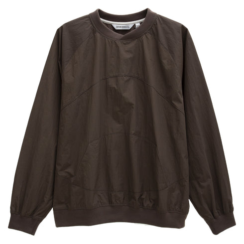 Uniform Bridge WS Raglan Pocket Crewneck Brown Degli Uberti